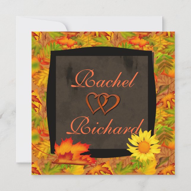 INVITATIONS AU Mariage D'Automne (Devant)