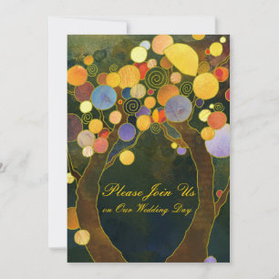 Invitations au mariage de hanche des arbres d'amou