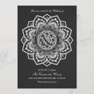Invitations au mariage de Lace Mandala