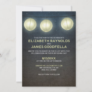 Invitations au mariage des Lanternes