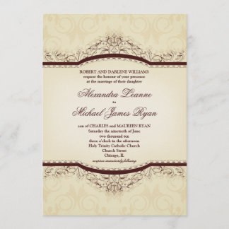 Invitations au mariage des millésimes