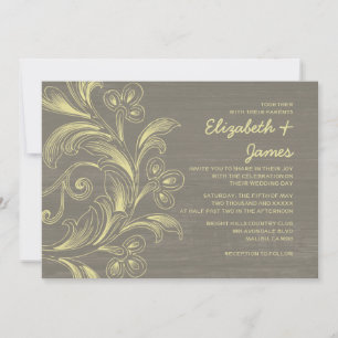 Invitations au mariage florissantes du pays
