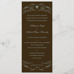 Invitations au mariage noir Brown et bleu étoile s