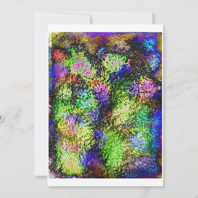 Invitations au néon de lilas (Devant)