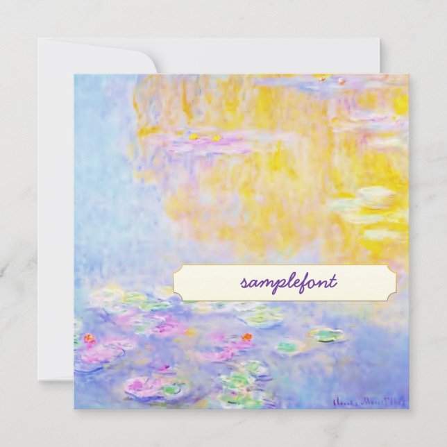 invitations au thé, nénuphar monet 7 (Devant)