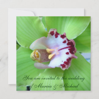 Invitations aux Orchidées vertes