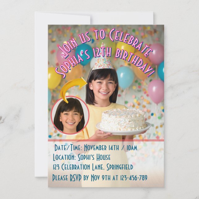 Invitations avec vous ou un proche (Devant)