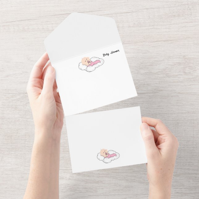 Invitations : Baby shower (Déchirure)