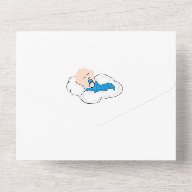 Invitations : Baby shower (Verso)
