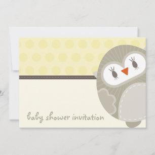 INVITATIONS baby showers :: dancing owl 6L