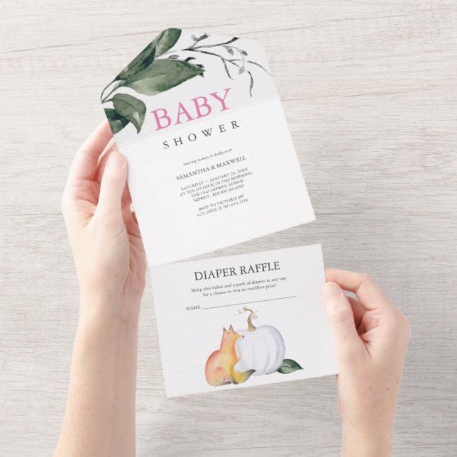 Invitations Baby showers de bois (Déchirure)