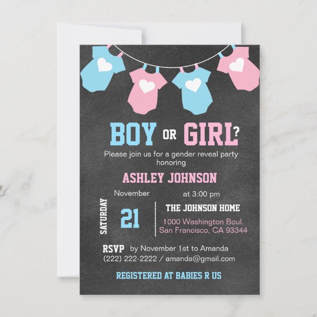 Invitations Baby showers du groupe de discussion G (Devant)