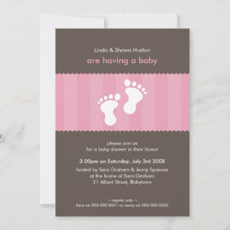INVITATIONS baby showers :: happy pieds 1P