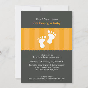 INVITATIONS baby showers :: happy pieds 7P