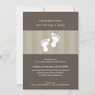 INVITATIONS baby showers :: happy pieds 8P
