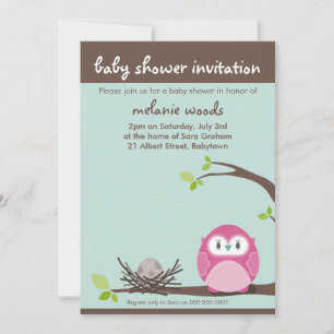 INVITATIONS baby showers :: owl + nid 3P