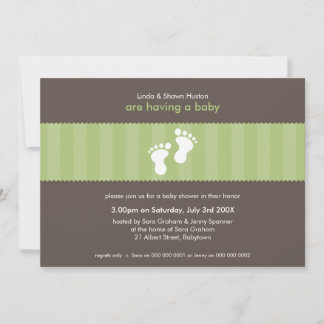 INVITATIONS baby showers :: pieds heureux 13L