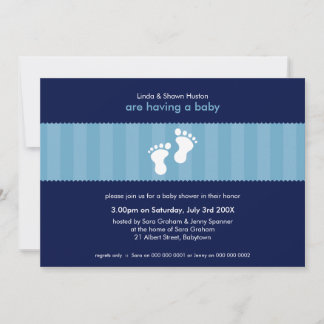 INVITATIONS baby showers :: pieds heureux 3L