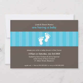 INVITATIONS baby showers :: pieds heureux 4L