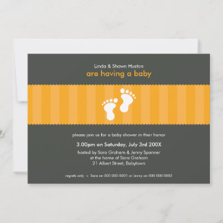 INVITATIONS baby showers :: pieds heureux 7L