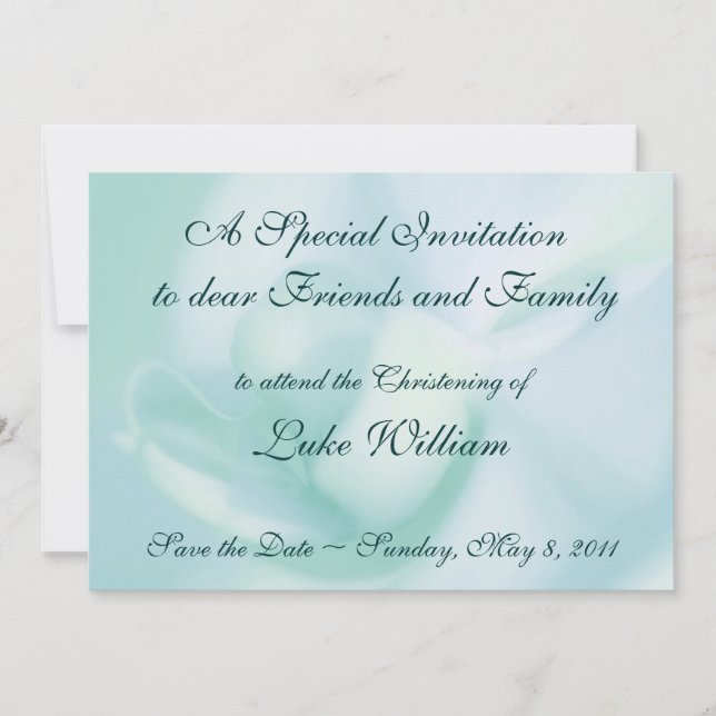 Invitations Baptême Christening Modèles (Devant)