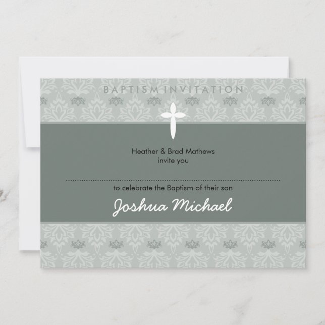 INVITATIONS BAPTISME STYLISH :: jolie 7aL (Devant)