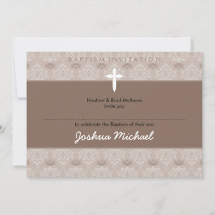 INVITATIONS BAPTISTES STYLISH :: jolie 4aL