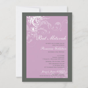 INVITATIONS BAT MITZVAH : bella 1P
