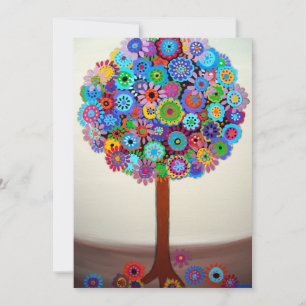 Invitations Bat mitzvah de l'arborescence de la ba