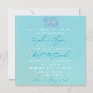 Invitations Bat mitzvah de Sophie