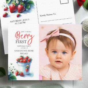 Invitations Berry First Birthday