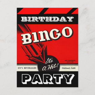 Invitations Bingo Bingo Bingo Bingo Bingo Rouge No