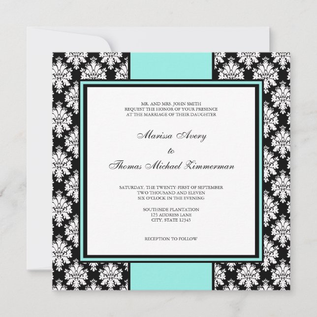 Invitations bleues (Devant)