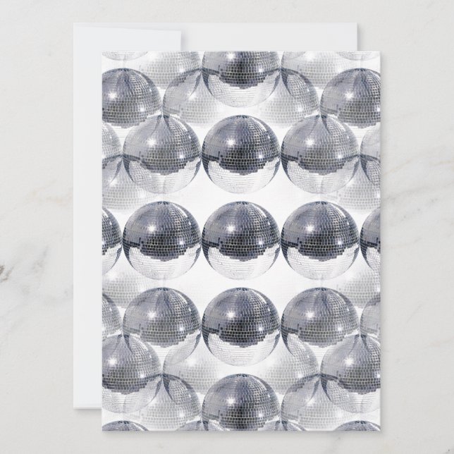 invitations boule disco (Devant)