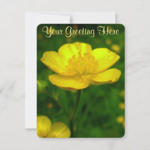 Invitations Buttercup personnalisées Bouton Cartes