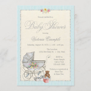 Invitations chics minables de baby shower