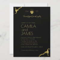 Invitations Claddagh Monogram