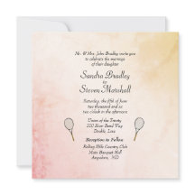 Invitations Classy Tennis Mariage