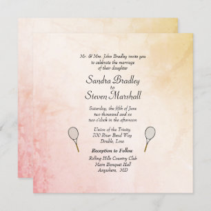 Invitations Classy Tennis Mariage