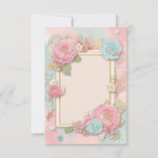 Invitations Colorées Pour Relative & Amis