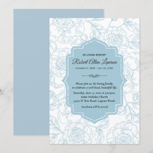 Invitations commémoratifs du souvenir des funérail