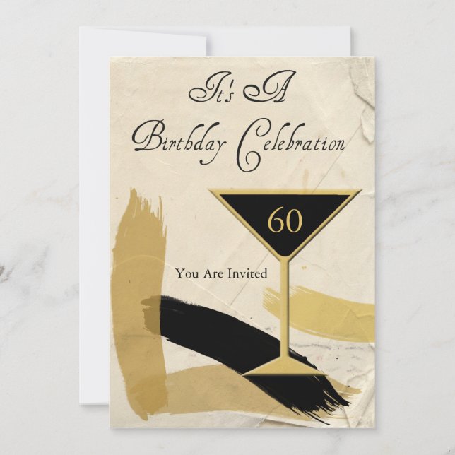 Invitations contemporaines à la fête du 60e annive (Devant)