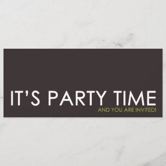 Invitations contemporaines d'anniversaire de temps