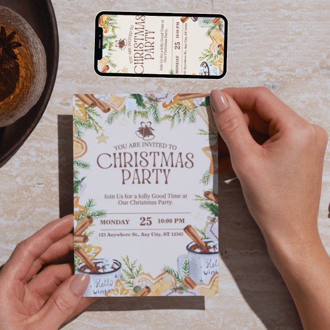 Invitations créatives personnalisées pour Noël (Créateur téléchargé)