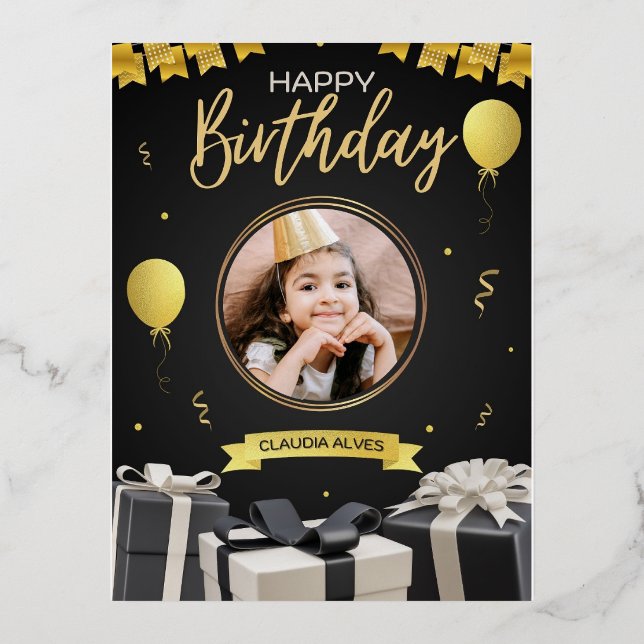 Invitations d'anniversaire (Recto)