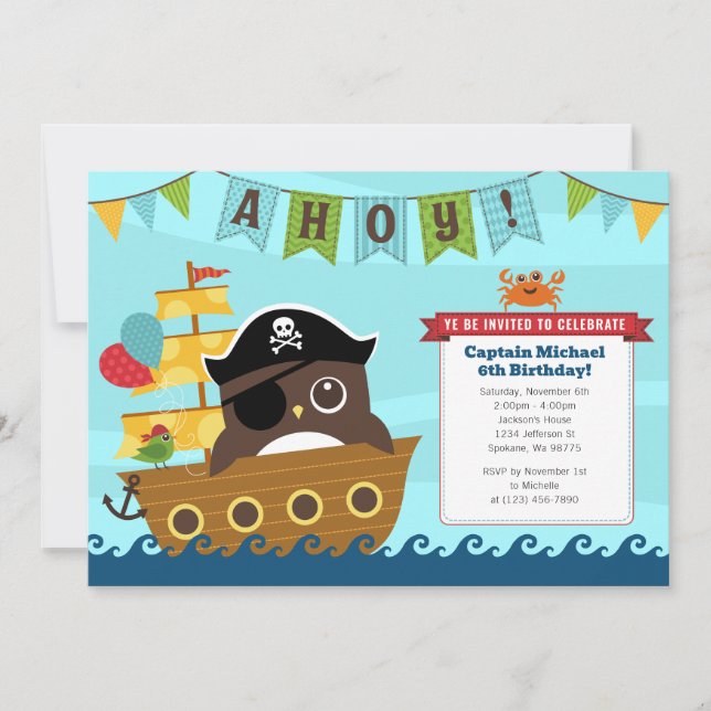 Invitations d'anniversaire (Devant)