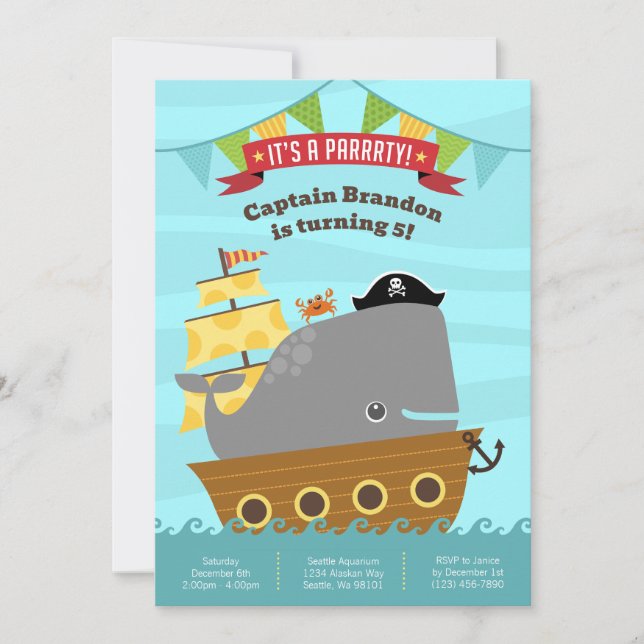 Invitations d'anniversaire (Devant)