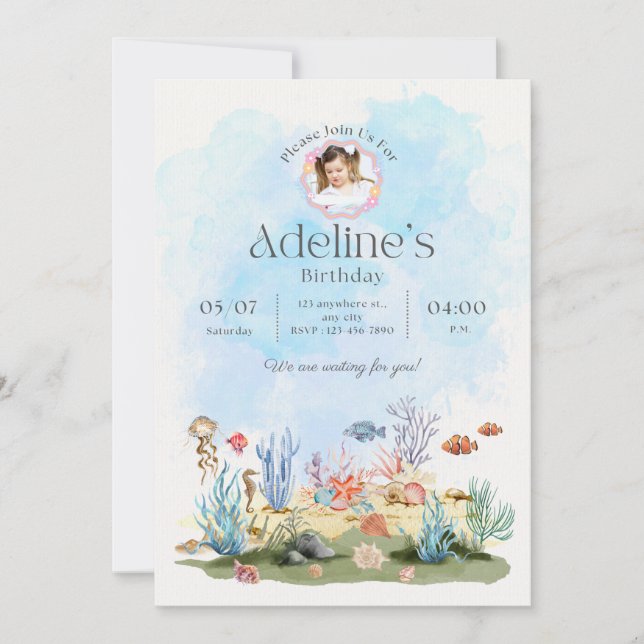 Invitations d'anniversaire (Devant)