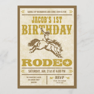 Invitations d'anniversaire à thème occidental