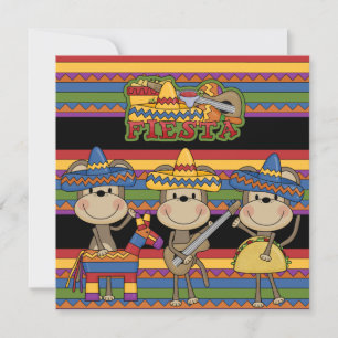 Invitations d'anniversaire Customisées à Fiesta de